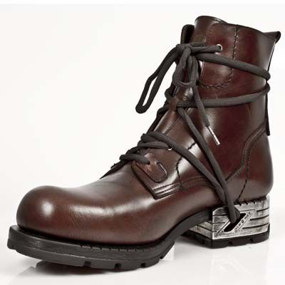  PULIK CUERO MOTOROCK MARRON TACON ACERO New Rock M.MR002-C4  4