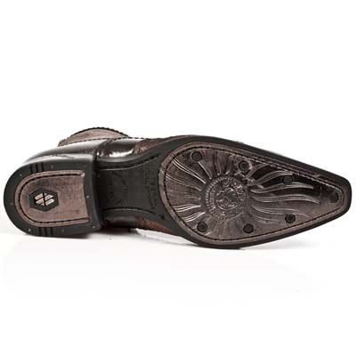  BOX BRONMANE VELOUR PANTER CUERO VIP 1 MARRON SUE New Rock M.NW111-C2  6