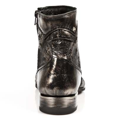  BOX OROMANE NOBUCK NEGRO TEJUS ORO VIP 1 NEGRO SU New Rock M.NW111-C3  5