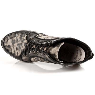  BOX OROMANE VELOUR LEOPARDO BEIG NEGRO PLAT ORO New Rock M.PUNK006-C3  7