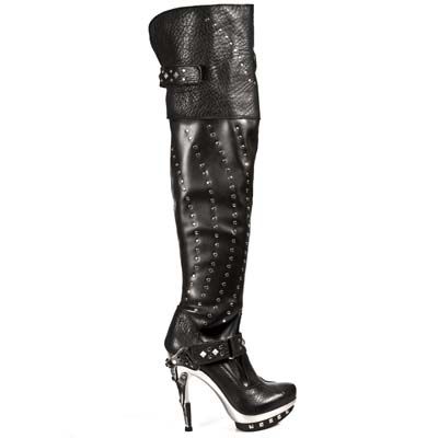  BUFALO NEGRO NAPA ELASTICA NEGRA PL ACERO PUNK New Rock M.PUNK009-C2  1