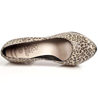  LEOPARDO ESTAMPADO MARRON BEIG PLAT ORO PUNK LI New Rock M.PUNK011-C1  7