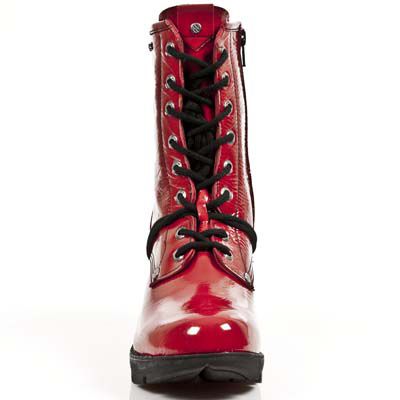 CHAROL ARRUGADO ROJO, TRAIL NEGRO TACON ACERO New Rock M.TR001-R1  3
