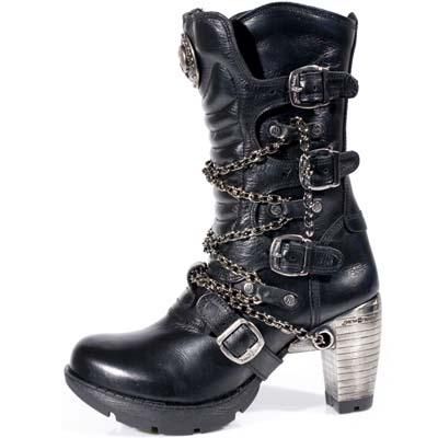 NOMADA NEGRO TRAIL NEGRO TACON ACERO New Rock M.TR008-C2  1