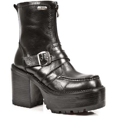  NOMADA NEGRO, PLATAFORMA EIGHTIES BLACK New Rock M.9950-S1  2