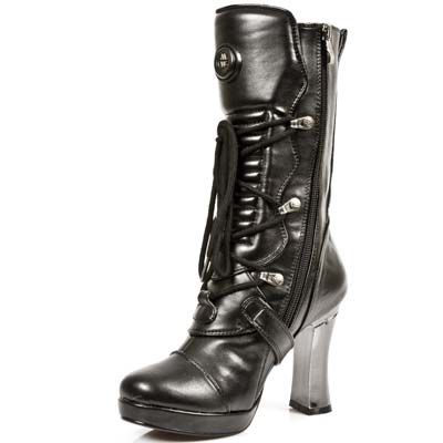  BOX NEGRO, PLATAFORMA TACON GOTH ACERO New Rock M.5815-S1  4
