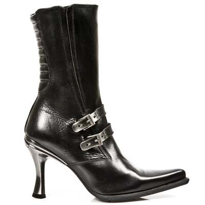  NOMADA NEGRO, MALICIA 2 GOMA NEGRA TACON CARIBE ACERO New Rock M.9037-S1  1