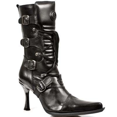  ITALI Y ROCK NEGRO, MALICA TACON CARIBE ACERO New Rock M.9373-S2  2