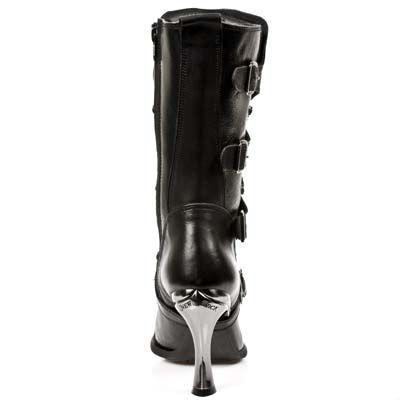  ITALI Y ROCK NEGRO, MALICA TACON CARIBE ACERO New Rock M.9373-S2  5
