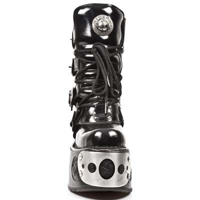  CHAROL ARRUGADO NEGRO PLATAFORMA SPACE New Rock M.1473-C1  3