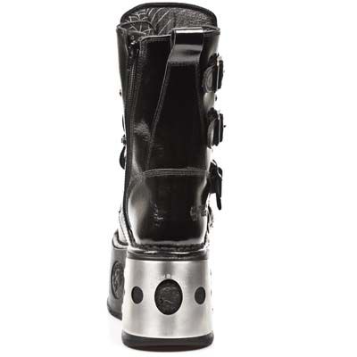  CHAROL ARRUGADO NEGRO PLATAFORMA SPACE New Rock M.1473-C1  5