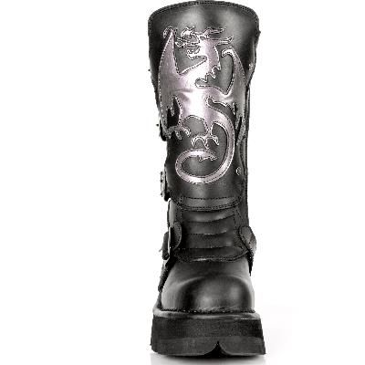 ITALI NEGRO Y ANTIC LILA, PLANING NEGRO M8 ACERO New Rock M.362-S1  3