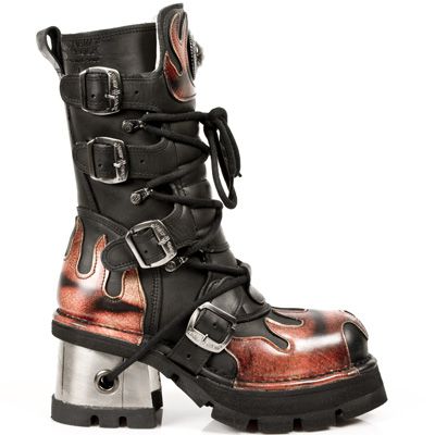  ITALI NEGRO Y PULIK FUEGO, PLANING NEGRO M8 ACERO O Y CA New Rock M.543-S1  1
