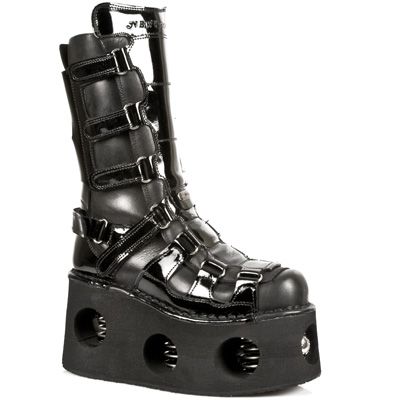 Сапоги ITALI NEGRO, CHAROL NEGRO LISO, NEPTUNO (NOTAS 20 PRS. New Rock M.309-S1 Изображение 2