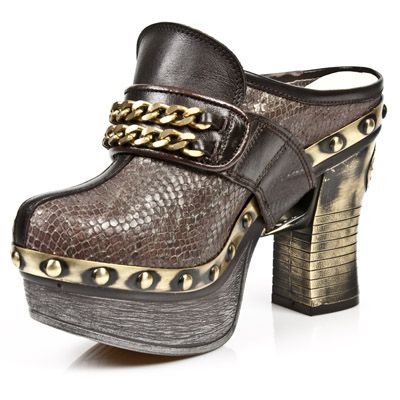  CHEYENNE MORO SIN RAYAR PITON PLISADO MARR ORO PL New Rock M.Z002-C13  5