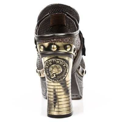  CHEYENNE MORO SIN RAYAR PITON PLISADO MARR ORO PL New Rock M.Z002-C13  6