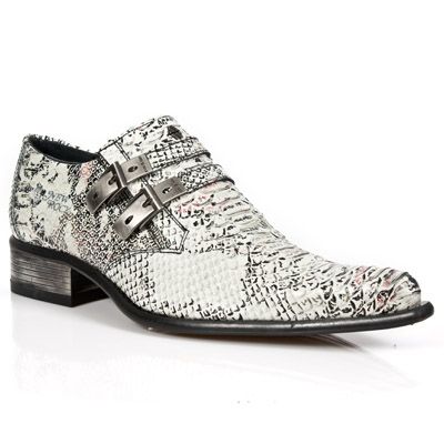 PITON BLANCO NEGRO SUELA SOL M2 ACERO New Rock M.2246-S11  3