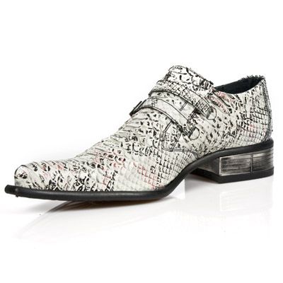  PITON BLANCO NEGRO SUELA SOL M2 ACERO New Rock M.2246-S11  5