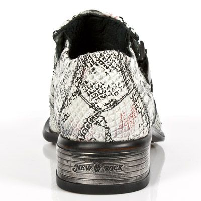  PITON BLANCO NEGRO SUELA SOL M2 ACERO New Rock M.2246-S11  6