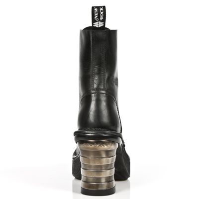  M.8354-S1 ITALI NEGRO, PLATAF NEGRO NRK TACON BANDAS ACERO-N New Rock M.8354-S1  6