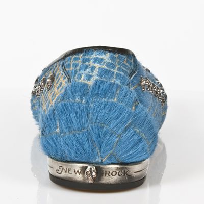  M.BL006-R2 PELO COCO AZUL PIEL VIVO NEGRO TPU NEGRO BAILARIN New Rock M.BL006-R2  6