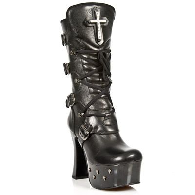Сапоги M.DK025-S1 NOMADA NEGRO, PLATF NEGRO DARK T. CRUZ NEGRO New Rock M.DK025-S1 Изображение 4