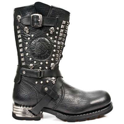  BUFALO NEGRO ENCOGIDO MOTOROCK NEGRO TACON ACERO New Rock M.MR020-S1  2