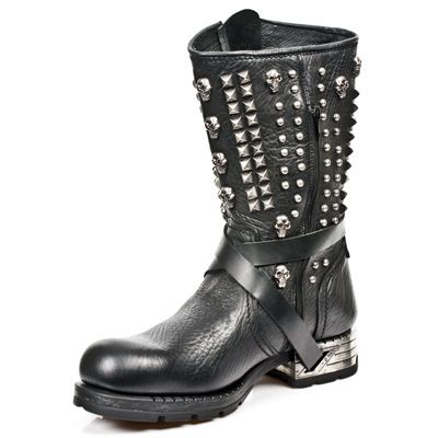  BUFALO NEGRO ENCOGIDO MOTOROCK NEGRO TACON ACERO New Rock M.MR020-S1  5