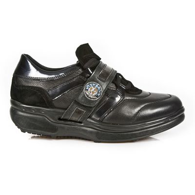  NOMADA NEGRO, CHAROL STUCO ACERO, VELOUR NEGRO New Rock M.RK001-S13  1