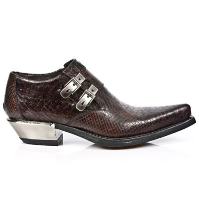  PITON MARRON, WEST NEGRO ACERO New Rock M.7934-S4  2