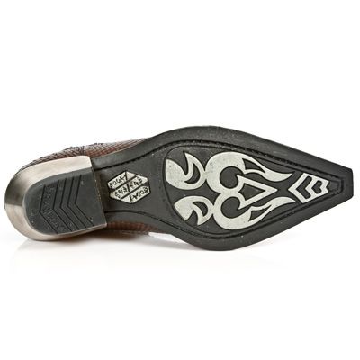  PITON MARRON, WEST NEGRO ACERO New Rock M.7953-S3  7