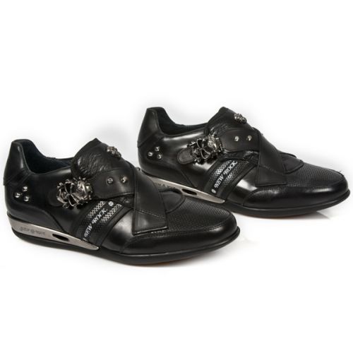  NOMADA NEGRO, ITALI NEGRO, ANTIK PULIDO NEGRO BOX New Rock M.HY005-S1  9