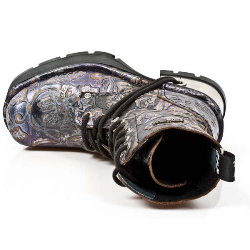  VINTAGE FLOWER LILA, PLANING NEGRO M8 ACERO New Rock M.8355-S3  8