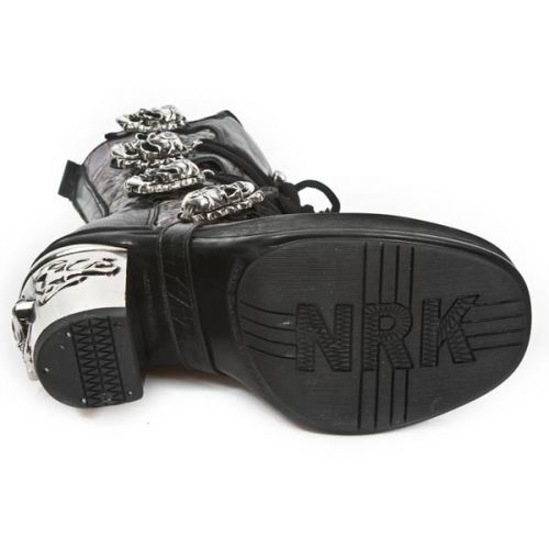  VINTAGE FLOWER LILA, ROCK NEGRO, PLATF. NRK SKULL New Rock M.8366-S6  7