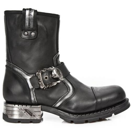  ITALI NEGRO BOX PLANE MOTOROCK NEGRO TACON ACERO New Rock M.MR7617-S1  2