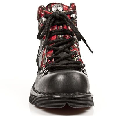 M.1344-C1 ITALI NEGRO TELA ESCOCESA ROJA PLANING NEGRO SIN New Rock M.1344-C1  4