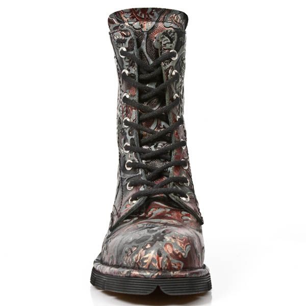 M.1423-S21 VINTAGE FLOWER ROJO, PLANING NEGRO SIN New Rock M.1423-S21  4