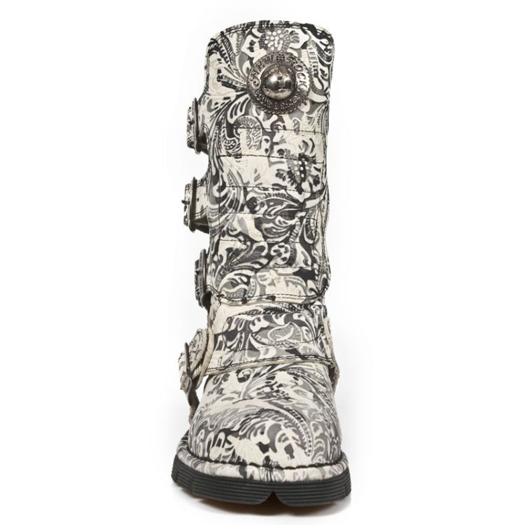  M.1471-S10 VINTAGE FLOWER CAMUFLAGE GRIS, PLANING NEGRO SIN New Rock M.1471-S10  4