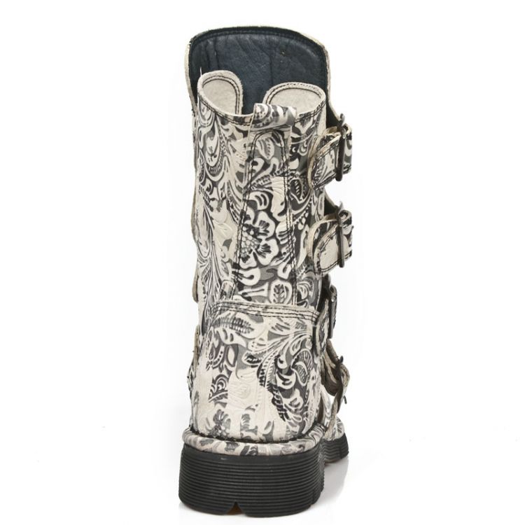  M.1471-S10 VINTAGE FLOWER CAMUFLAGE GRIS, PLANING NEGRO SIN New Rock M.1471-S10  6