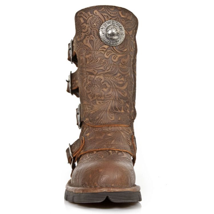 Ботинки M.1471-S23 VINTAGE FLOWER ALASKA CUERO, PLANING MARRON SIN New Rock M.1471-S23 Изображение 4