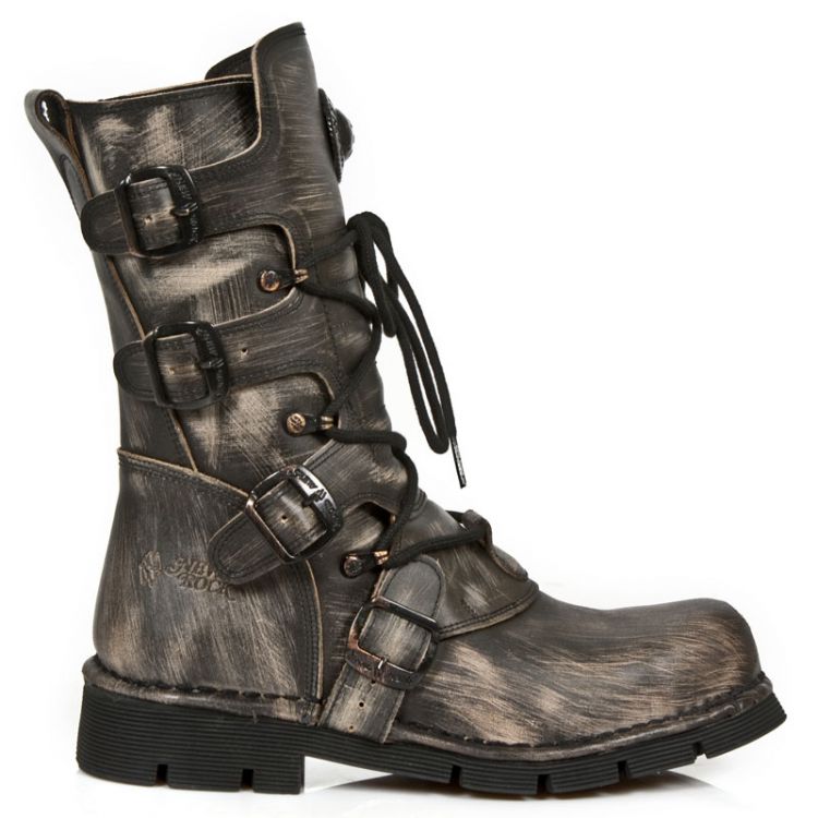  M.1473MTL-S1 VINTAGE ARA&#209;ADO NEGRO, PLANIING NEGRO SIN oxido New Rock M.1473MTL-S1  2