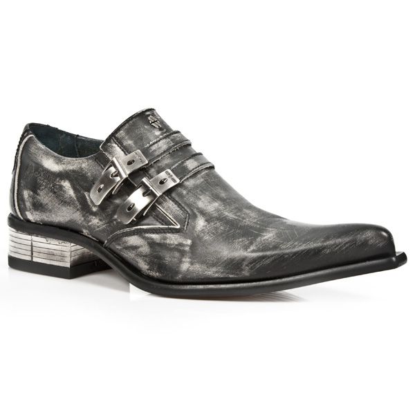  M.2246-C25 VINTAGE RASPADO NEGRO CUEROLITE GRAB SOL TACON M2 New Rock M.2246-C25  3