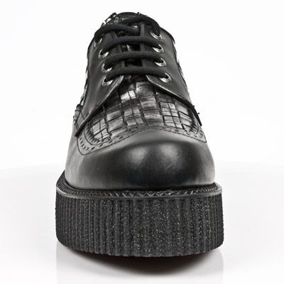  M.2414-C1 ITALI NEGRO TRENZADO BOX PLAMANE CREEPER NEGRO MAT New Rock M.2414-C1  4
