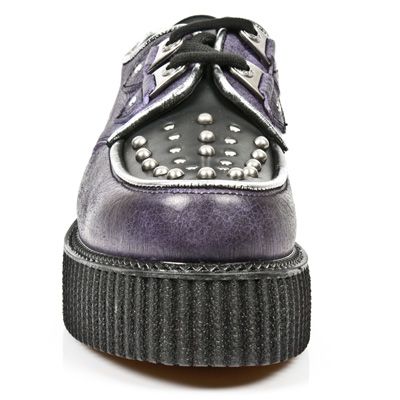  M.2416-C1 ARCILLA LILA ITALI NEGRO BOX PLANE CREEPER NEGRO  Email to a Friend  Review New Rock M.2416-C1  3