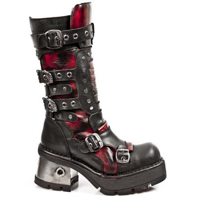  M.1021-R2 ITALI NEGRO, PULIK ROJO, PLANING NEGRO M8 ACERO New Rock M.1021-R2  1