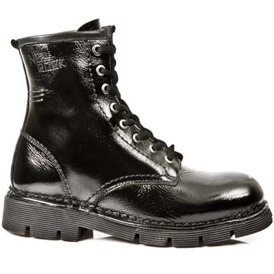 M.1458-C2 CHAROL ARRUGADO NEGRO, PLANING NEGRO SIN New Rock M.1458-C2  1