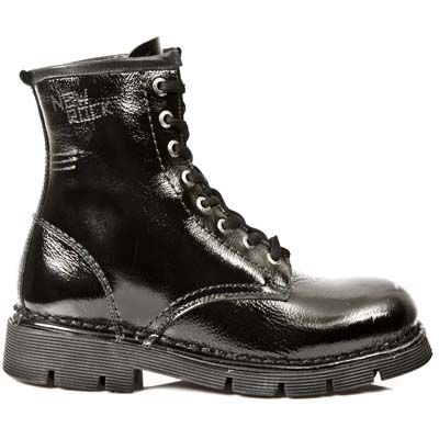  M.1458-C2 CHAROL ARRUGADO NEGRO, PLANING NEGRO SIN New Rock M.1458-C2  2