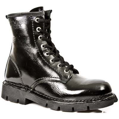  M.1458-C2 CHAROL ARRUGADO NEGRO, PLANING NEGRO SIN New Rock M.1458-C2  3