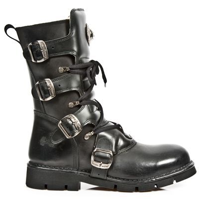 Ботинки M.1473B-C1 ITALI NEGRO ANTIK NEGRO PLANING NEGRO SIN COMFORT New Rock M.1473B-C1 Изображение 2