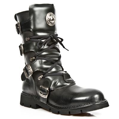 Ботинки M.1473B-C1 ITALI NEGRO ANTIK NEGRO PLANING NEGRO SIN COMFORT New Rock M.1473B-C1 Изображение 3